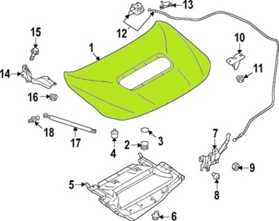 Капот кришка двигуна subaru wrx levorg 2022- фото №1