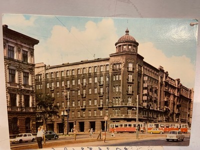 ŁÓDŹ HOTEL POLONIA POCZTÓWKA PRL