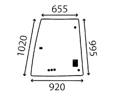 СТЕКЛО CAT 422 428 432 434 442 E F ДВЕРЬ L 205-9587