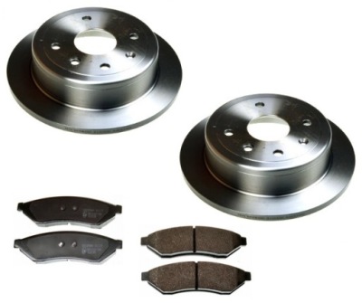 Гальмівні диски гальмівні колодки chevrolet daewoo evanda задня фото №1