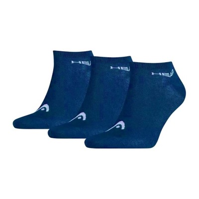 SKARPETY HEAD SNEAKER SOCKS 3P NAVY 43-46