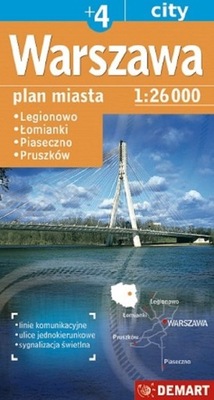 Warszawa 1:26 000 plan miasta Praca zbiorowa