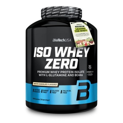Biotech Iso Whey Zero 1816g White Chocolate Białko Izolat WPI