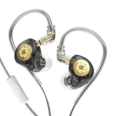 Słuchawki KZ EDX Pro w kolorze czarnym z mikrofonem