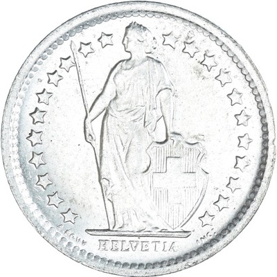 Moneta, Szwajcaria, 1/2 Franc, 1965, Bern, MS(60-6