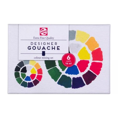 Farby Gwasze GOUACHE 6x16ml Talens (kartonik)