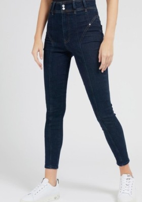 GUESS SPODNIE JEANSY DAMSKIE GRANATOWE 26/29 GAH