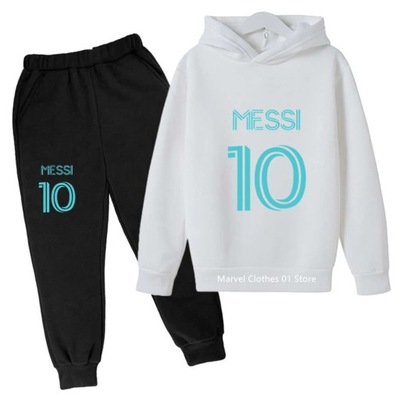 "Cartoon Messi nr 10" wiosenna i jesienna bluza z długim rękawem spodnie
