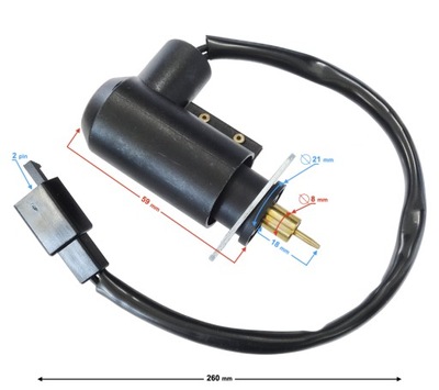 Elektrozawór ssania 2t elektrossanie 50ccm SKUTER