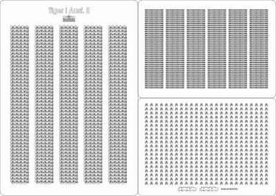 Tiger I Ausf. E gąsienice, Angraf Model 1/25
