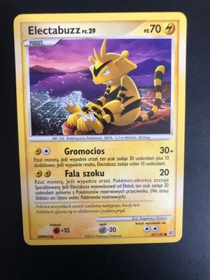 Electabuzz PZ.29 PL Diament i perła 2010 rok 81/130 POKEMON TCG