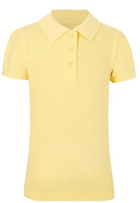 George koszulka polo dziewczęca regular fit żółta 98/104