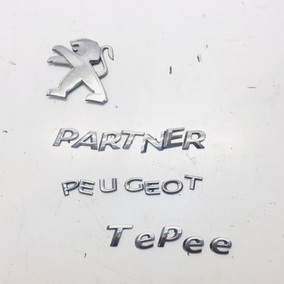 LOGO EMBLEMAT NA KLAPĘ PEUGEOT PARTNER TEPEE