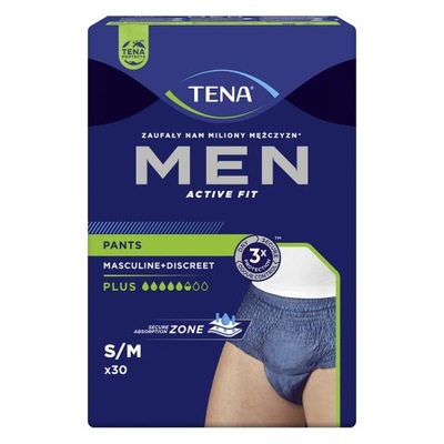 Majtki chłonne dla mężczyzn Tena Men Pants M 30szt