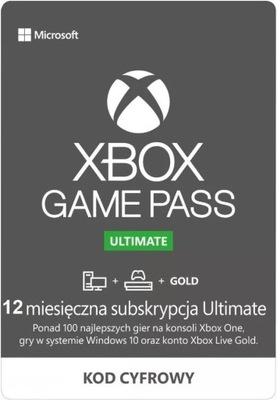 XBOX GAME PASS ULTIMATE 12 MIESIĘCY KOD | 1 ROK EA PLAY + LIVE GOLD