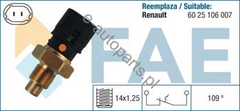 ВЫКЛЮЧАТЕЛЬ TEMPERATUROWY, KONTROLKA ЖИДКОСТИ FAE 35730 фото