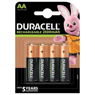 DURACELL Nabíjecí baterie tužková AA 2500 mAh 4 ks