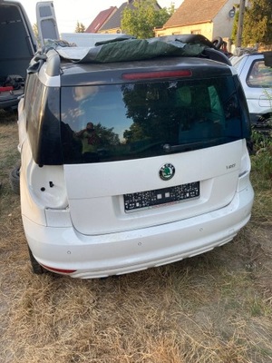 TAPA DE MALETERO PARTE TRASERA SKODA YETI BLANCA LF9E COMPUESTA  