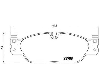 BREMBO ZAPATAS DE FRENADO JAGUAR S-TYPE -07 PARTE DELANTERA BR  