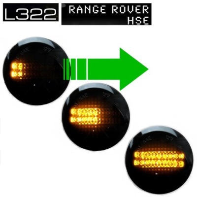 ЧОРНИЙ DYNAMIC LED (СВІТЛОДІОД) RANGE ROVER 3 L322 2002-2012 