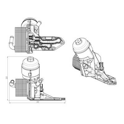 Радіатор оливи ford ranger 11- 2.2 3.2 фото №1