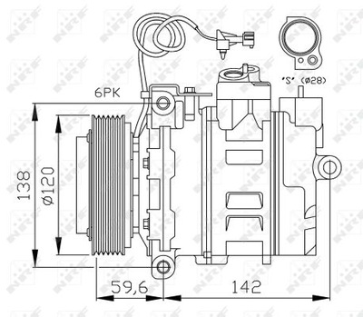 COMPRESOR DE ACONDICIONADOR SAAB 9-5 97-  