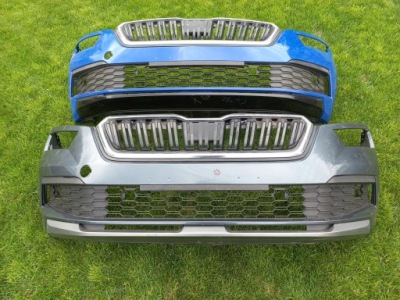 Skoda kamiq оригинал бампер передний перед решётка радиатора фото №1