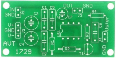 Przedwzmacniacz sterowany napięciowo, AVT1729 PCB