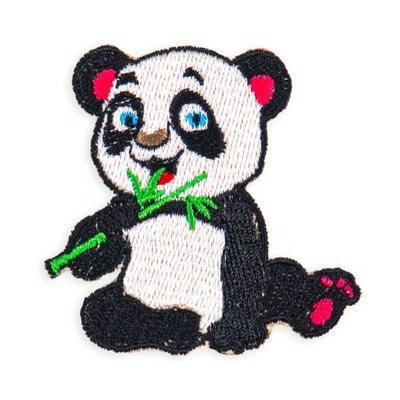 Naszywka naprasowanka haft zwierzęta panda miś