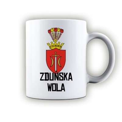 kubek ceramiczny herb Zduńska Wola (Ostoja)