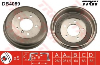 BEBEN DE FRENADO MERCEDES 307D-310D 77-95  