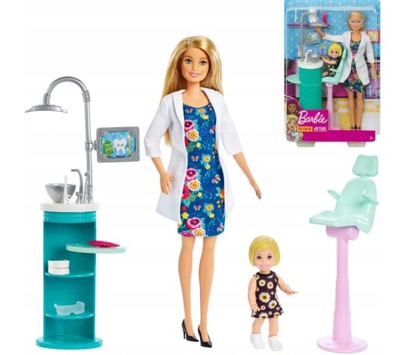 Lalka Barbie Barbi doktor lekarz dentystka Mattel