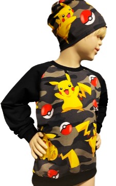 Bluza dziecięca Pokemon +CZAPKA GRATIS r 128