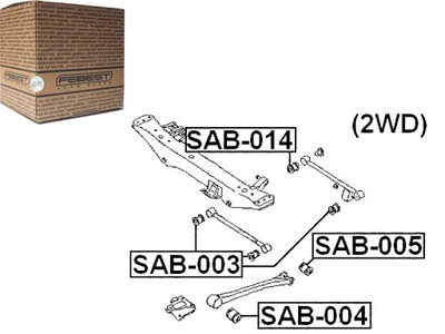 BLOQUE SILENCIOSO PALANCA SUBARU IMPREZA UNIVERSAL 1.8 I AWD (GF)  