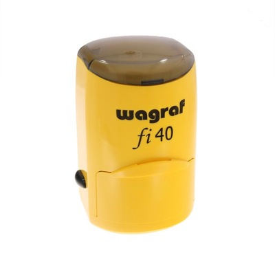 WAGRAF fi40 - Ø 40mm - Żółty - Pieczątka samotuszująca