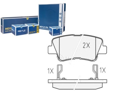 Meyle тормозные колодки тормозные hyundai sonata v 2.0 crdi фото №1