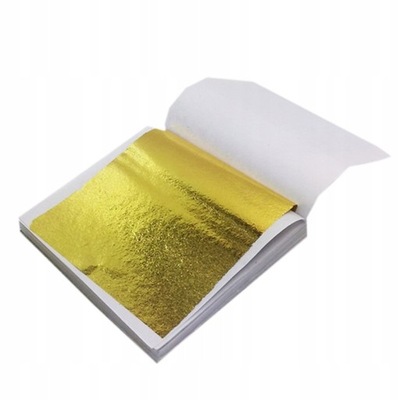 100Sheets Imitation Gold Foil Paper Leaf Gilding