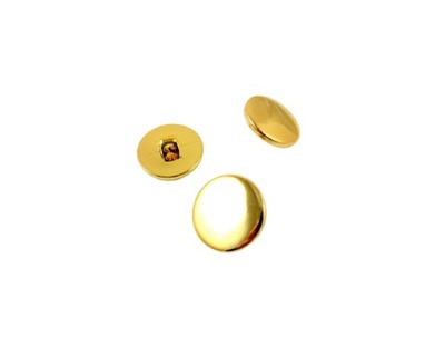 Guzik na stopce - kominiarz 13mm-złoto (6szt)