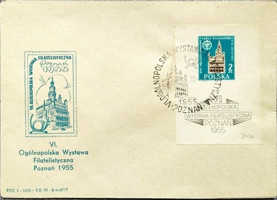 VI OGÓLNOPOLSKA WYSTAWA FILETALISTYCZNA POZNAŃ 1955-FDC