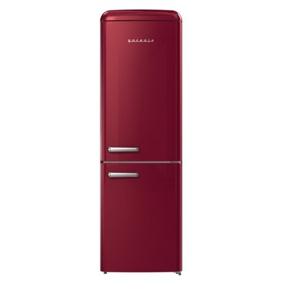 Lodówka wolnostojąca Gorenje ONRK619DR bordowa retro czerwona nofrost