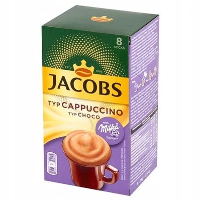 Kawa Jacobs Cappuccino typ czekoladowy Milka | 160 g | 8 porcji