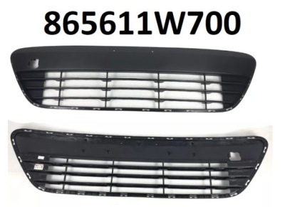 Kia rio krata/grill впуск воздуха нижняя оригинальный номер 865611w700 фото №1