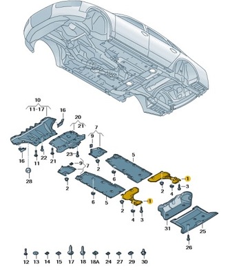 GAUBTAS GRINDŲ APATINĖ VIDURINĖ DEŠINIOJI AUDI A8 D4 ASO ORIGINALAS NAUJA 