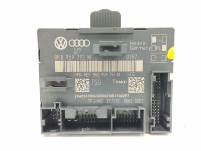 MÓDULO UNIDAD DE CONTROL DE PUERTA IZQUIERDO PARTE DELANTERA 8K0959793M AUDI SEAT SKODA VW EUROPA  