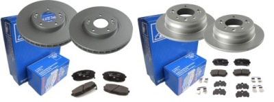 Тормозные диски тормозные колодки p+t ate hyundai i30 i 300mm фото №1