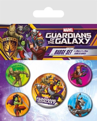 Przypinki Guardians Of The Galaxy zestaw 5 szt