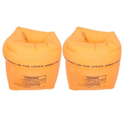 2 SZT. POMARAŃCZOWE RĘKAWKI DO PŁYWANIA PVC DLA DOROSŁYCH