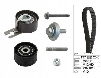 Грм набор ina do peugeot 1007 1.6 hdi фото №1