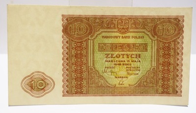 10 ZŁ ZŁOTYCH 1946 I BANKOWY