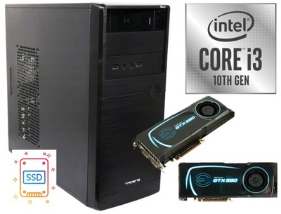 KOMPUTER DO GIER I3 8x4,3 GHZ GEFORCE SSD480GB 8GB